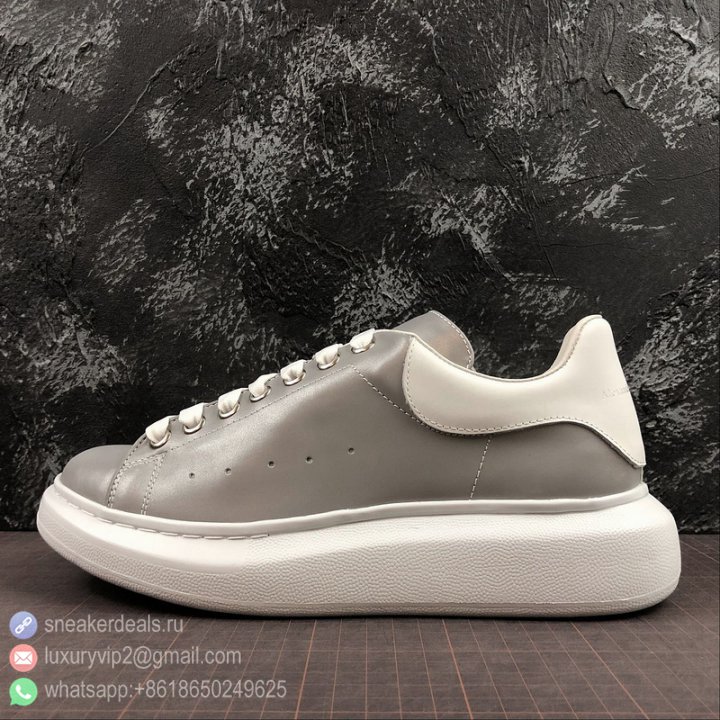 Alexander McQueen 2019 Unisex Sneakers PELLE S GOMMA 462214 WHGP7 3M Grey